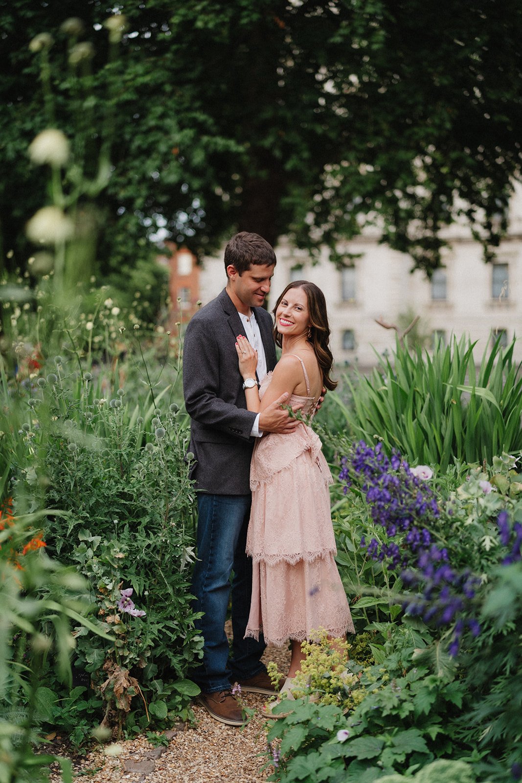 Engagement photoshoot in St. James Park, London
