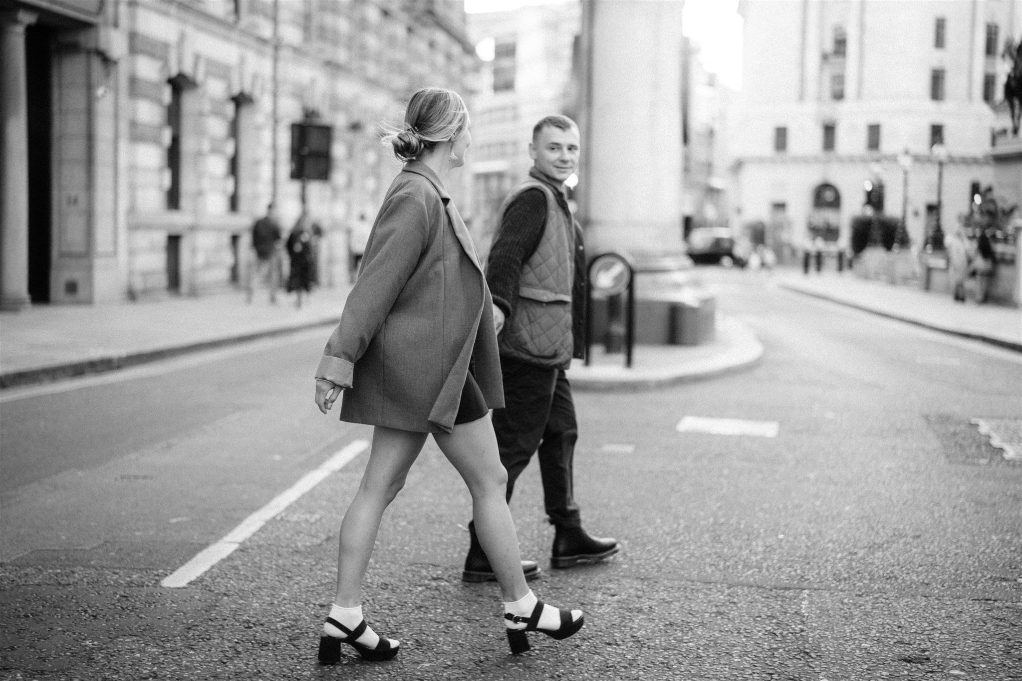 Engagement photoshoot in Bank, London