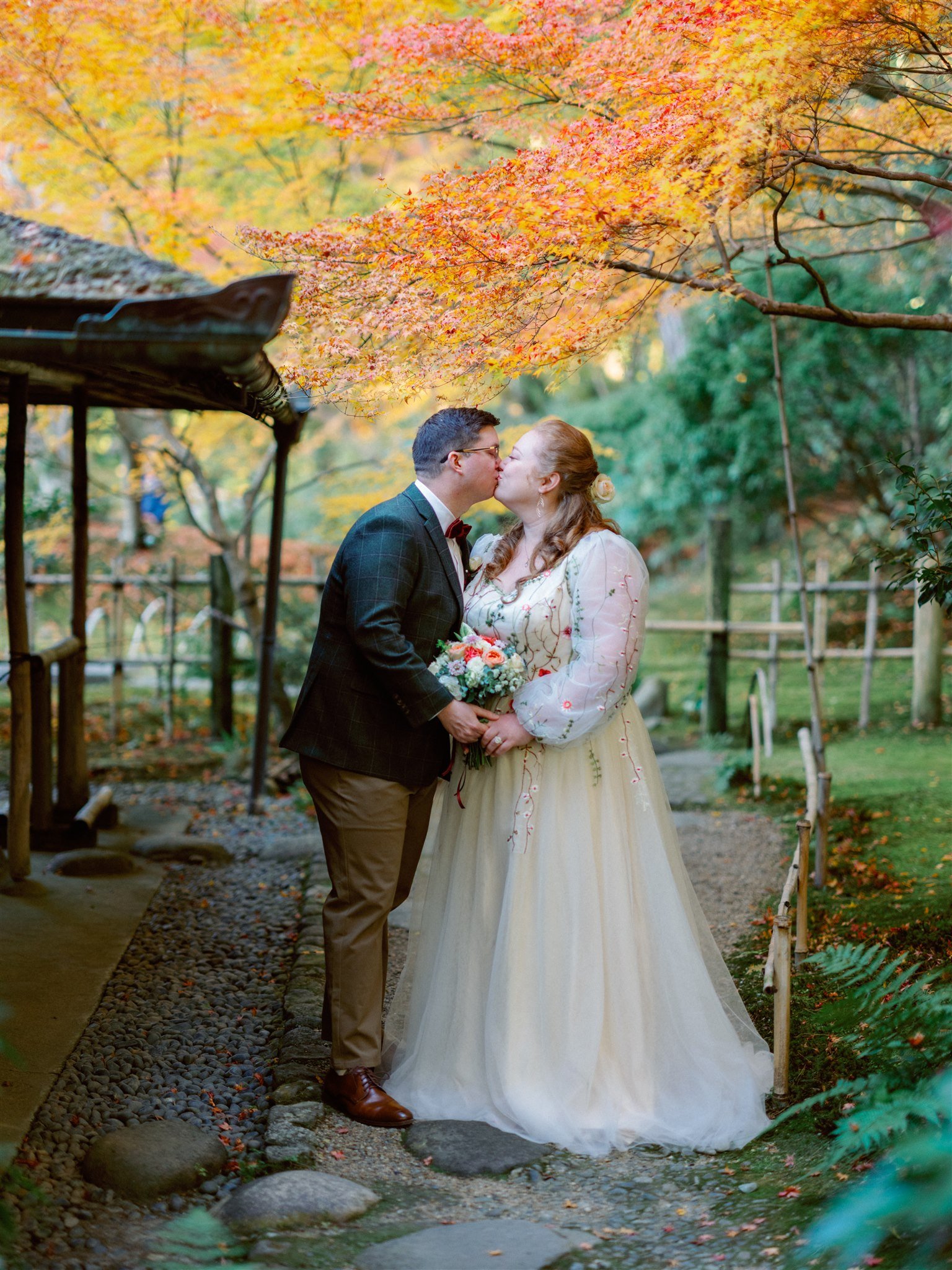 Intimate Elopement in a traditional Japanese Garden in Nara, Japan