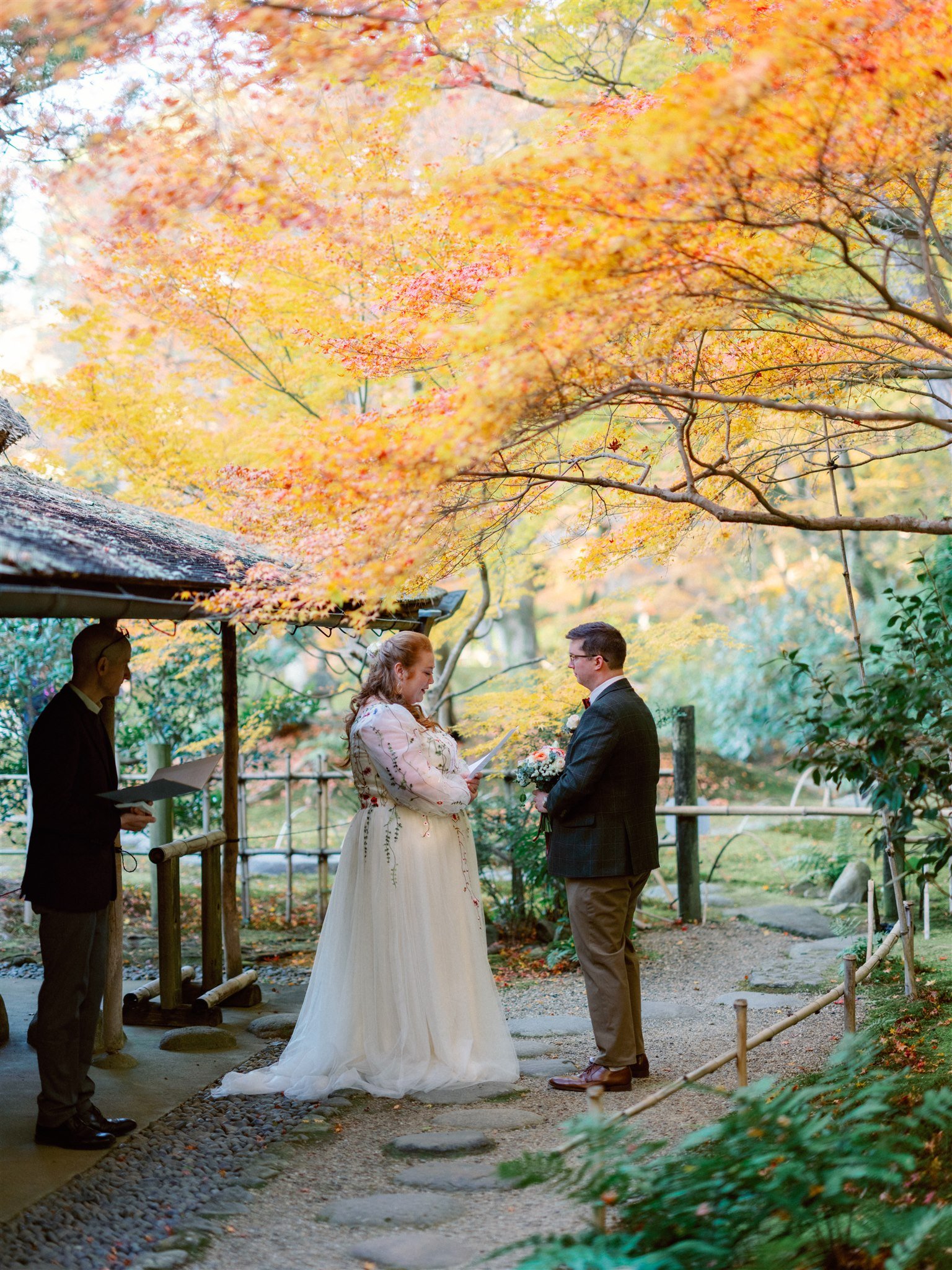 Intimate Elopement in a traditional Japanese Garden in Nara, Japan