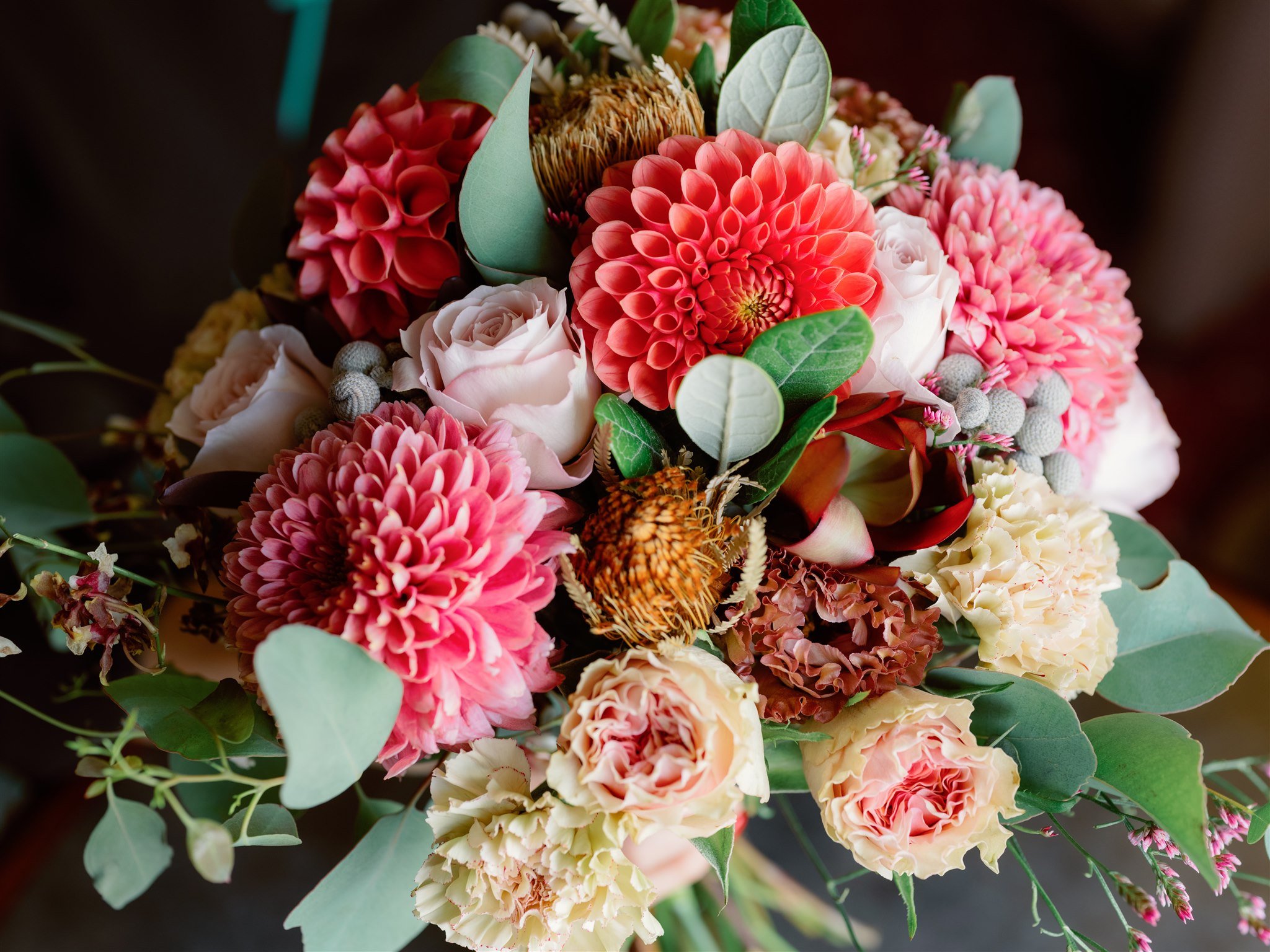 Bouquet of flowers for their elopement in Japan. 