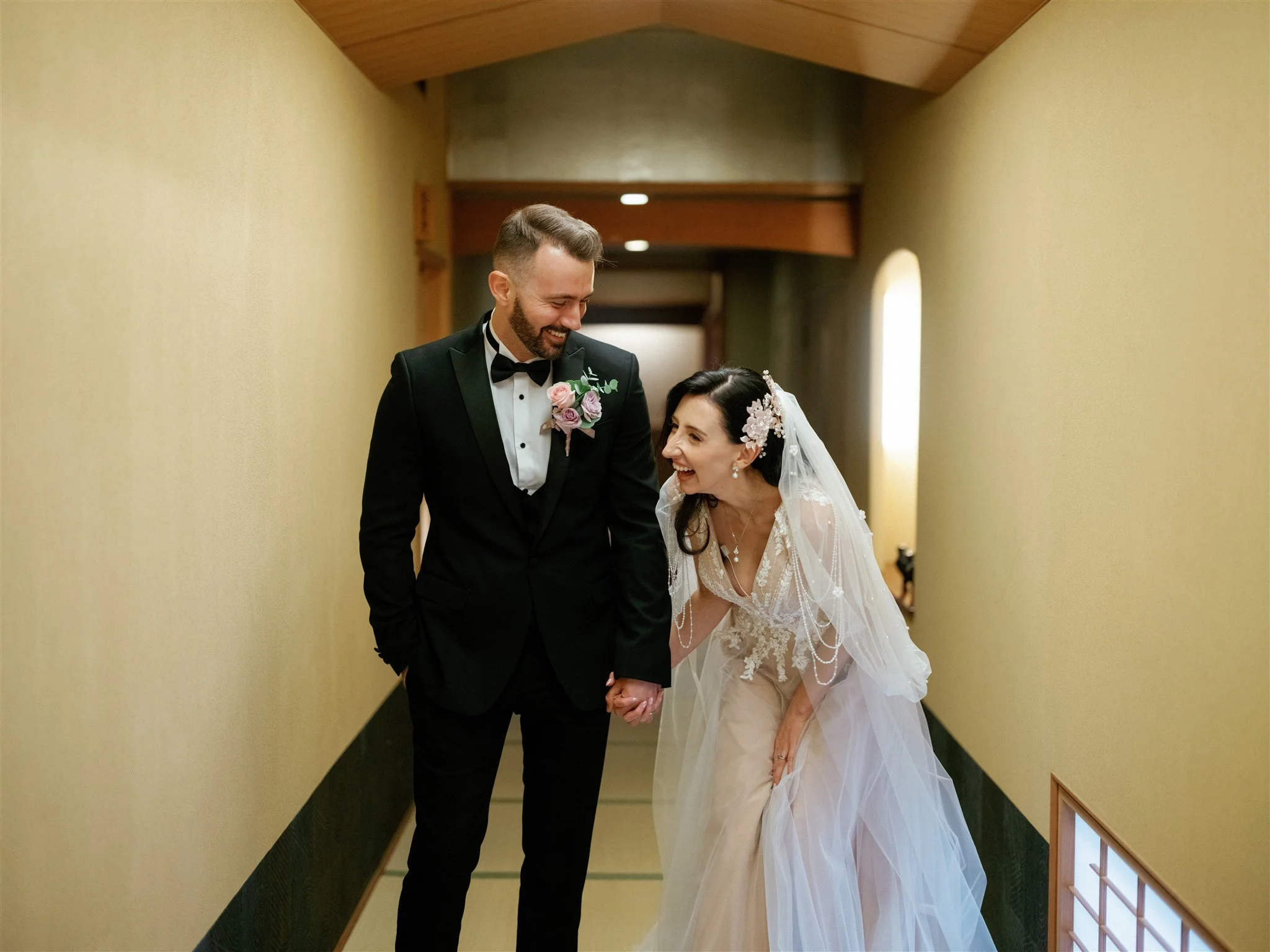Fun Bride and Groom Portrait 