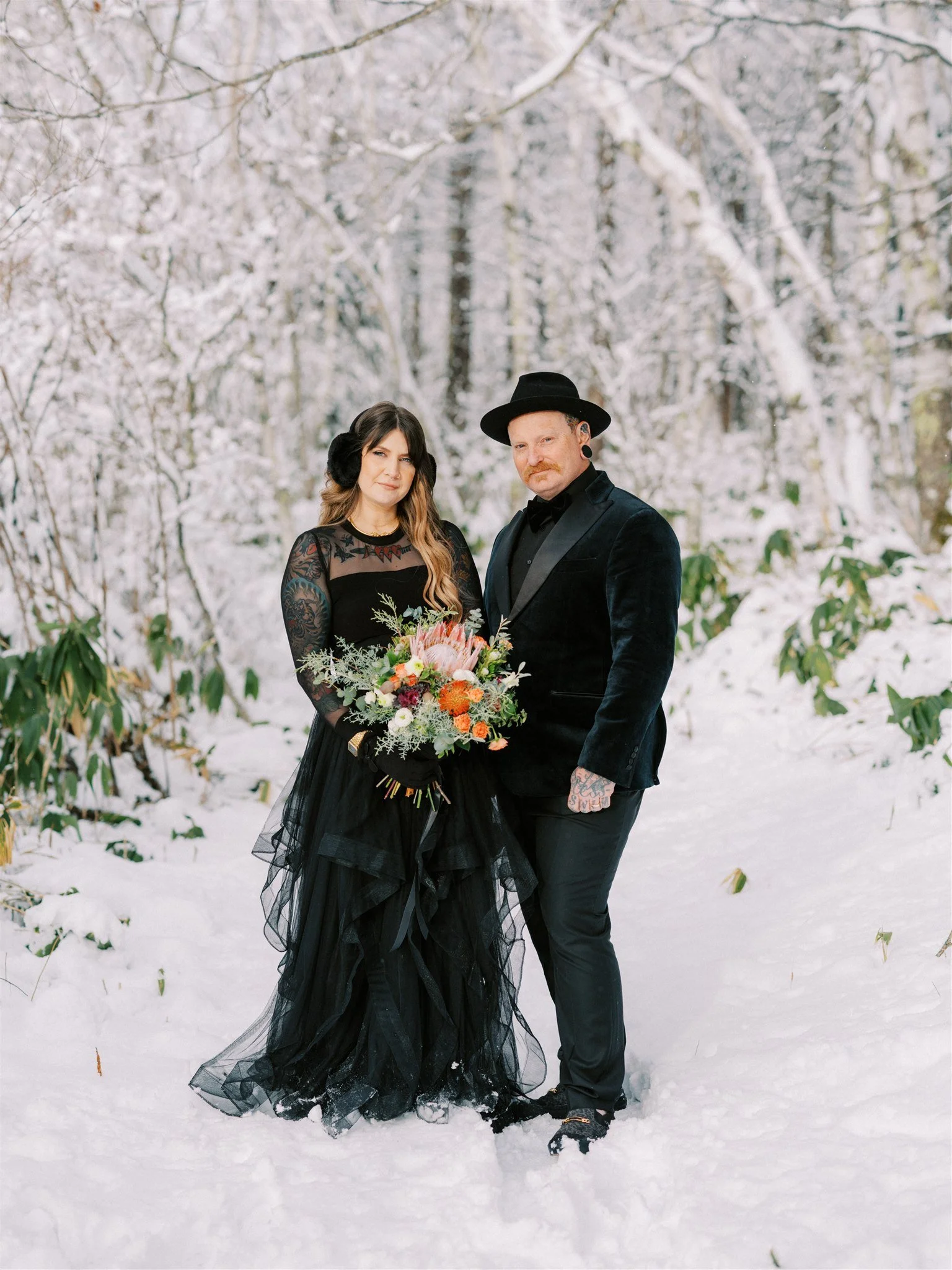 Winter Wedding Portrait