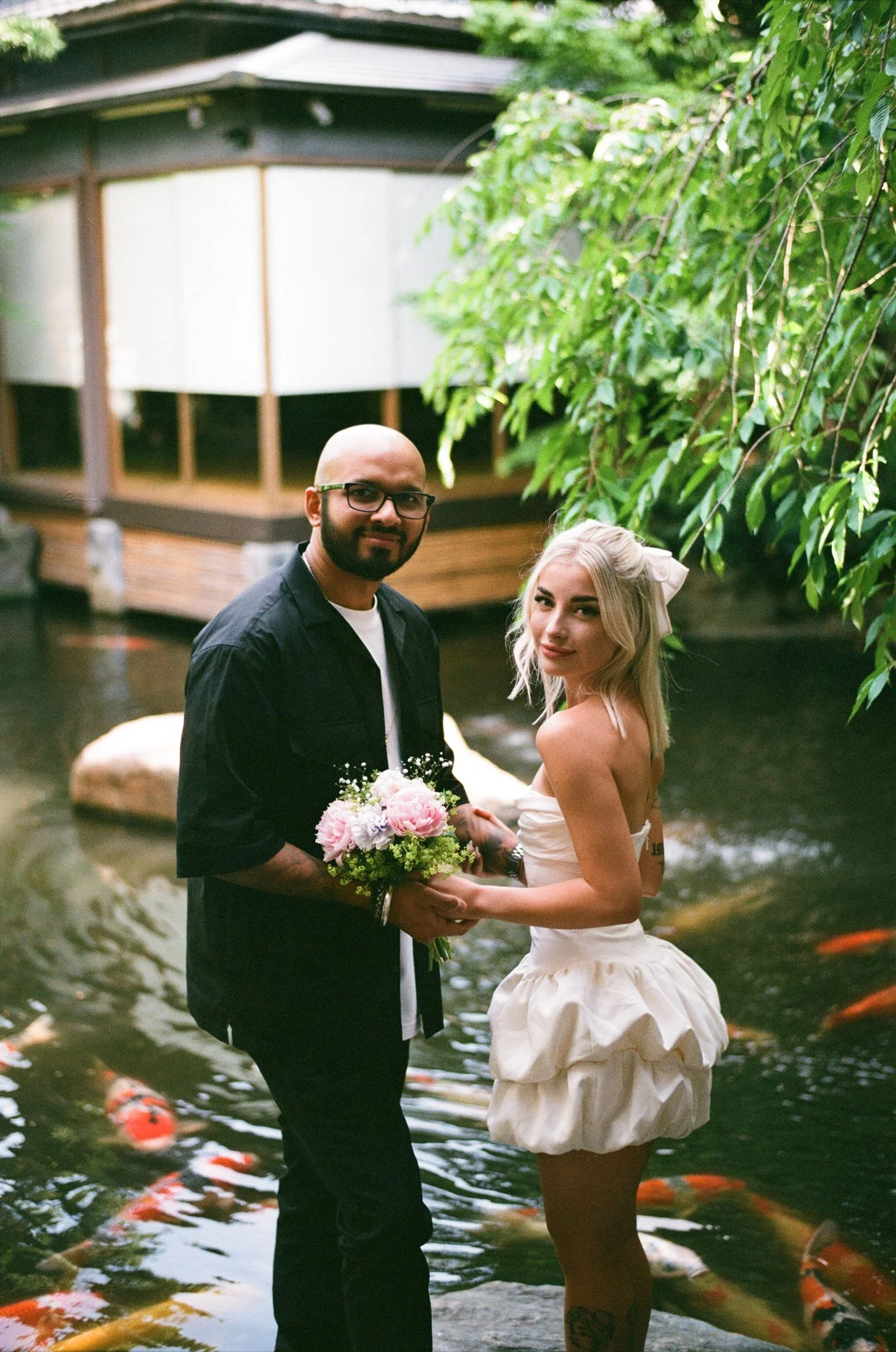 Analog film elopement photography Tokyo Japan