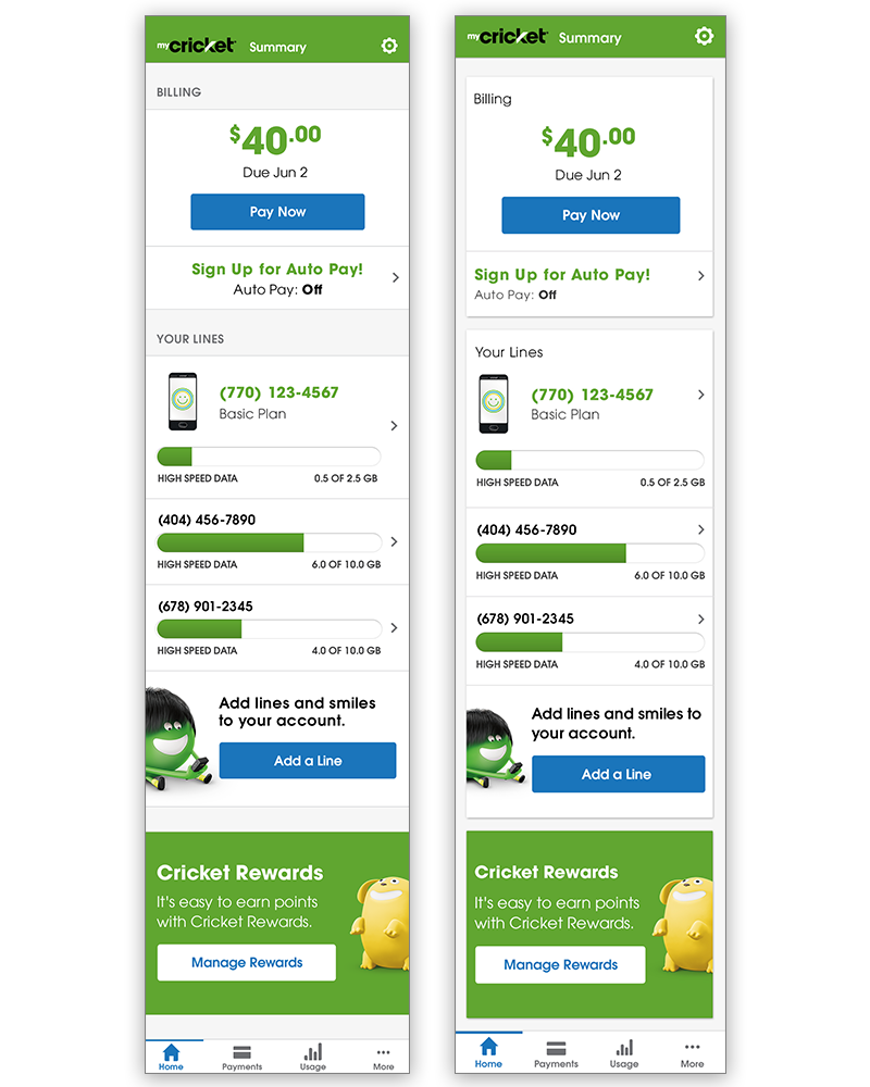 Leveraging native Android and iOS functionality allowed us to quickly make decisions regarding overall layout, user flows and patterns to engage our customers and drive overall conversions.