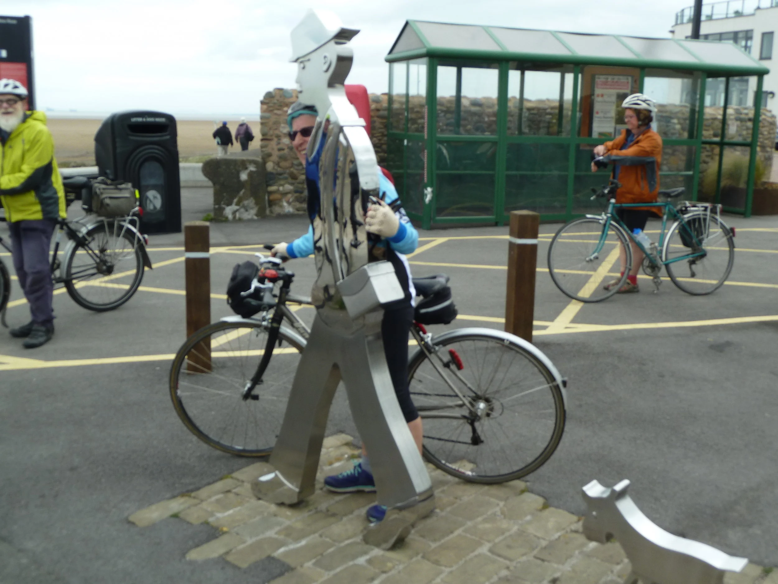 A new addition to the scenery next to the cafe at Knott End