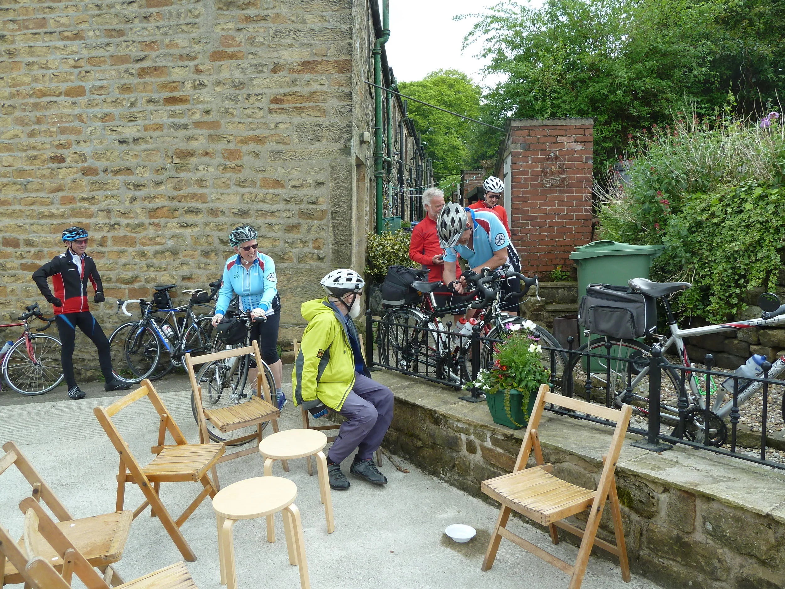 Welcome afternoon tea in Calder Vale before viewing the bluebells and returning home over Harris End Fell