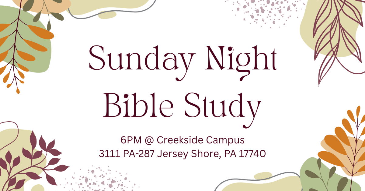 Sunday Night Bible Study