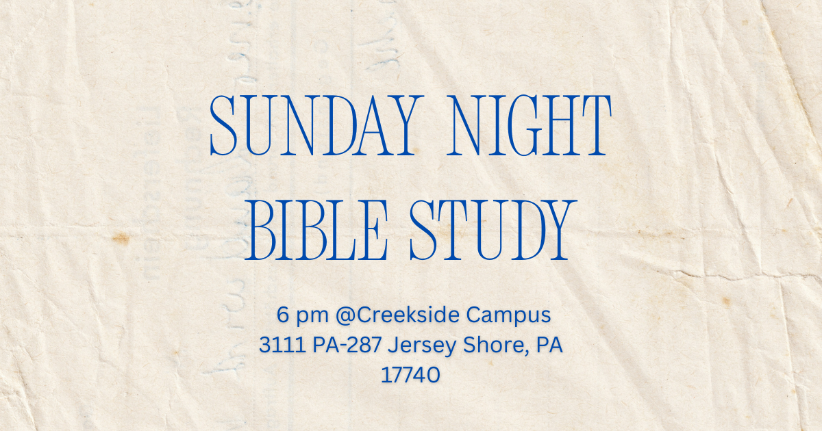 Sunday Night Bible Study