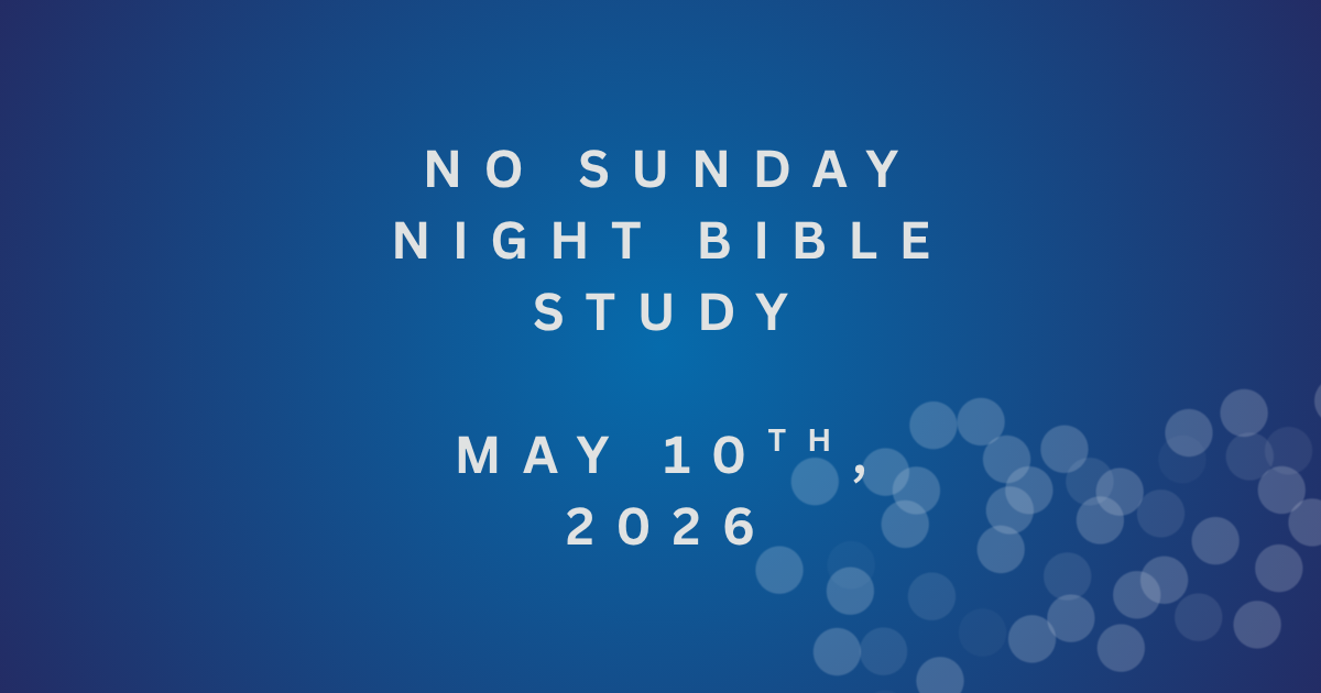 No Bible Study