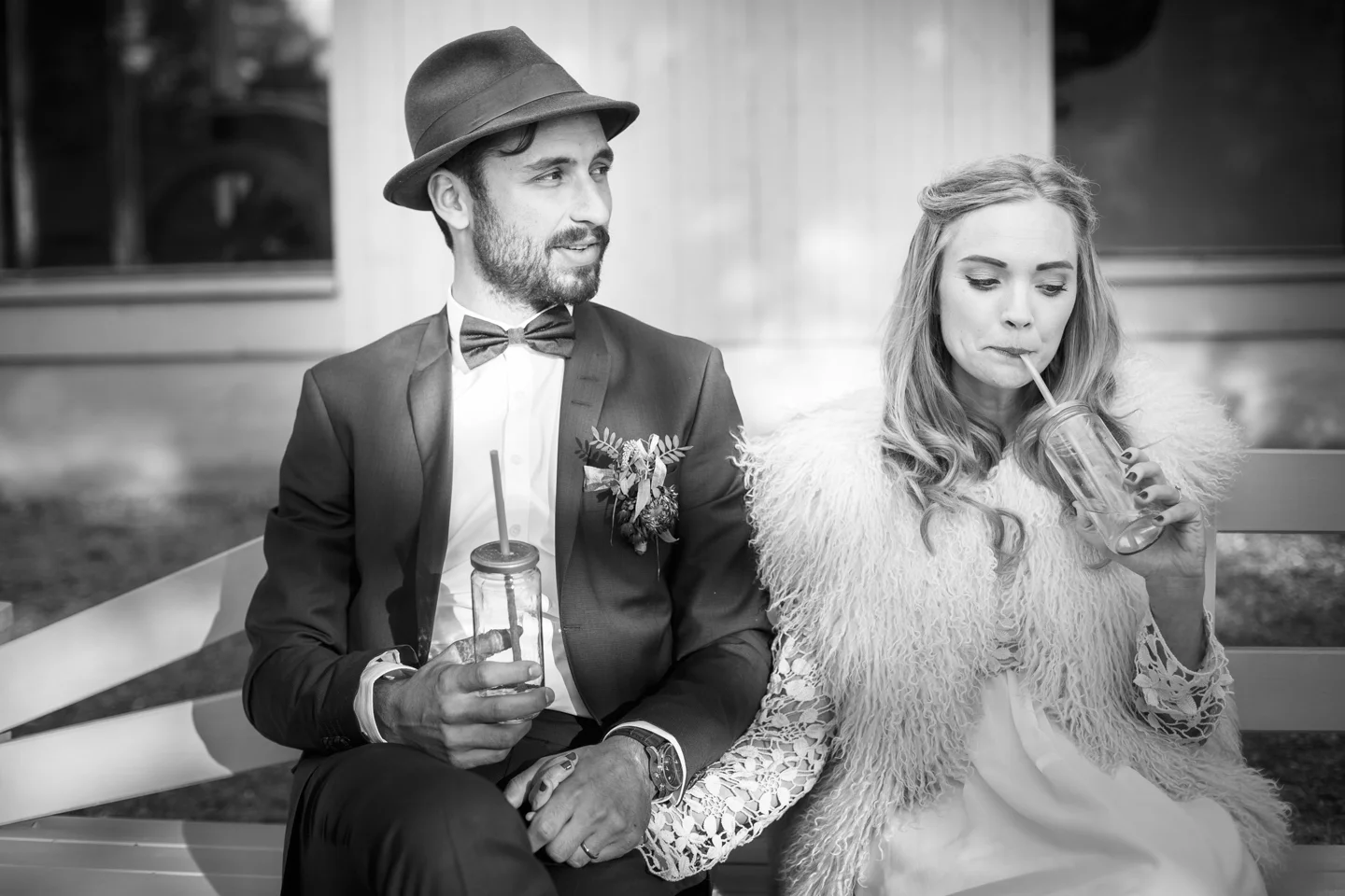 Bohemiskt höstbröllop med ladufest: Isabelle och Sebastian