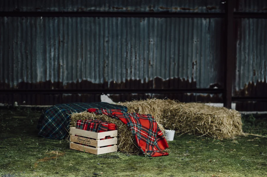 Skotskt och lantligt bröllop