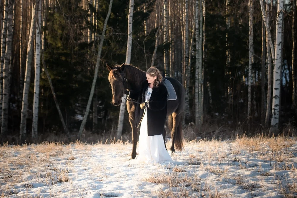 Vinterbröllop i bohemisk anda
