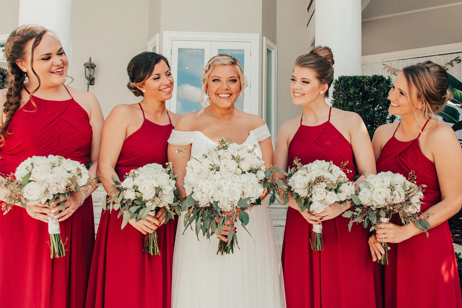 bröllop+brudtärna+blombukett