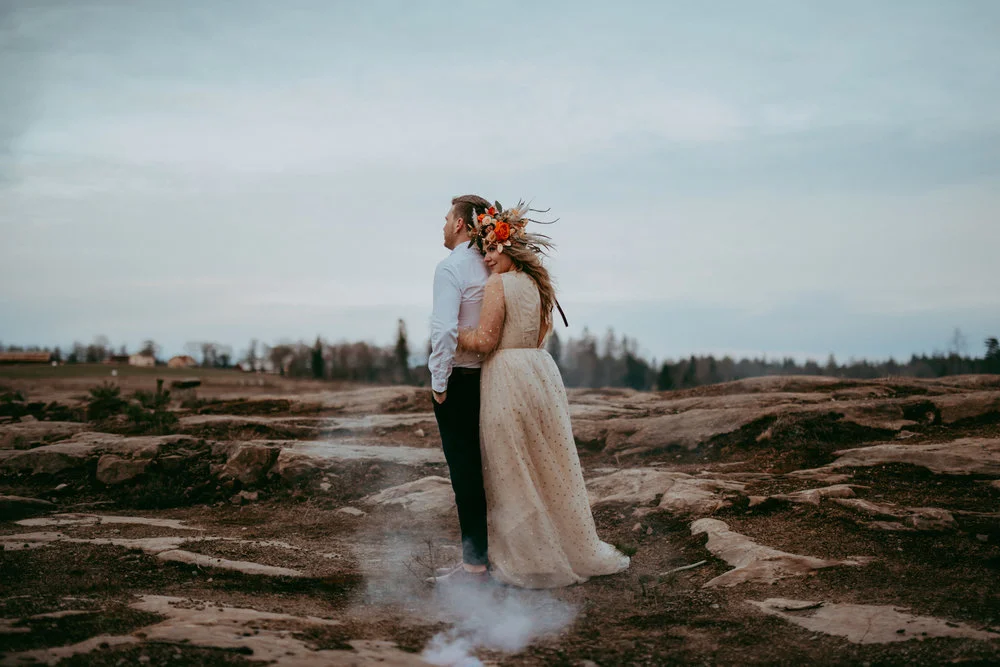 Kreativ Skogsfotografering Med En Gyllene Färgpalett