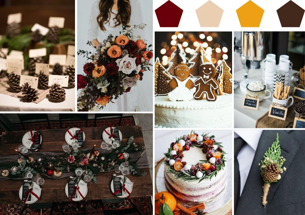 3 Inspirerande Moodboards för Vinterbröllop