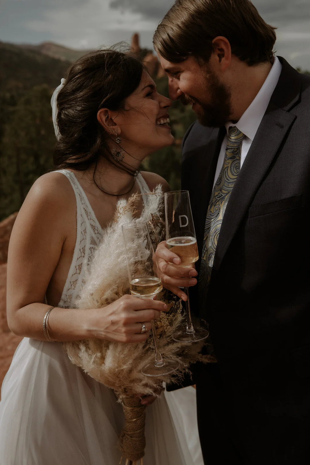 boho elopement
