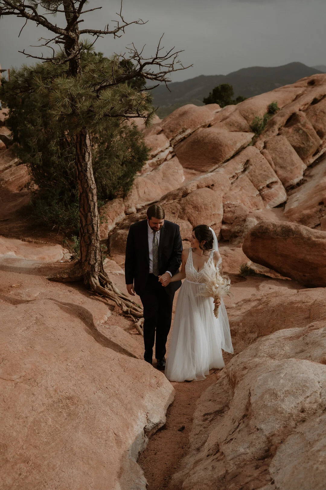 boho elopement klänning