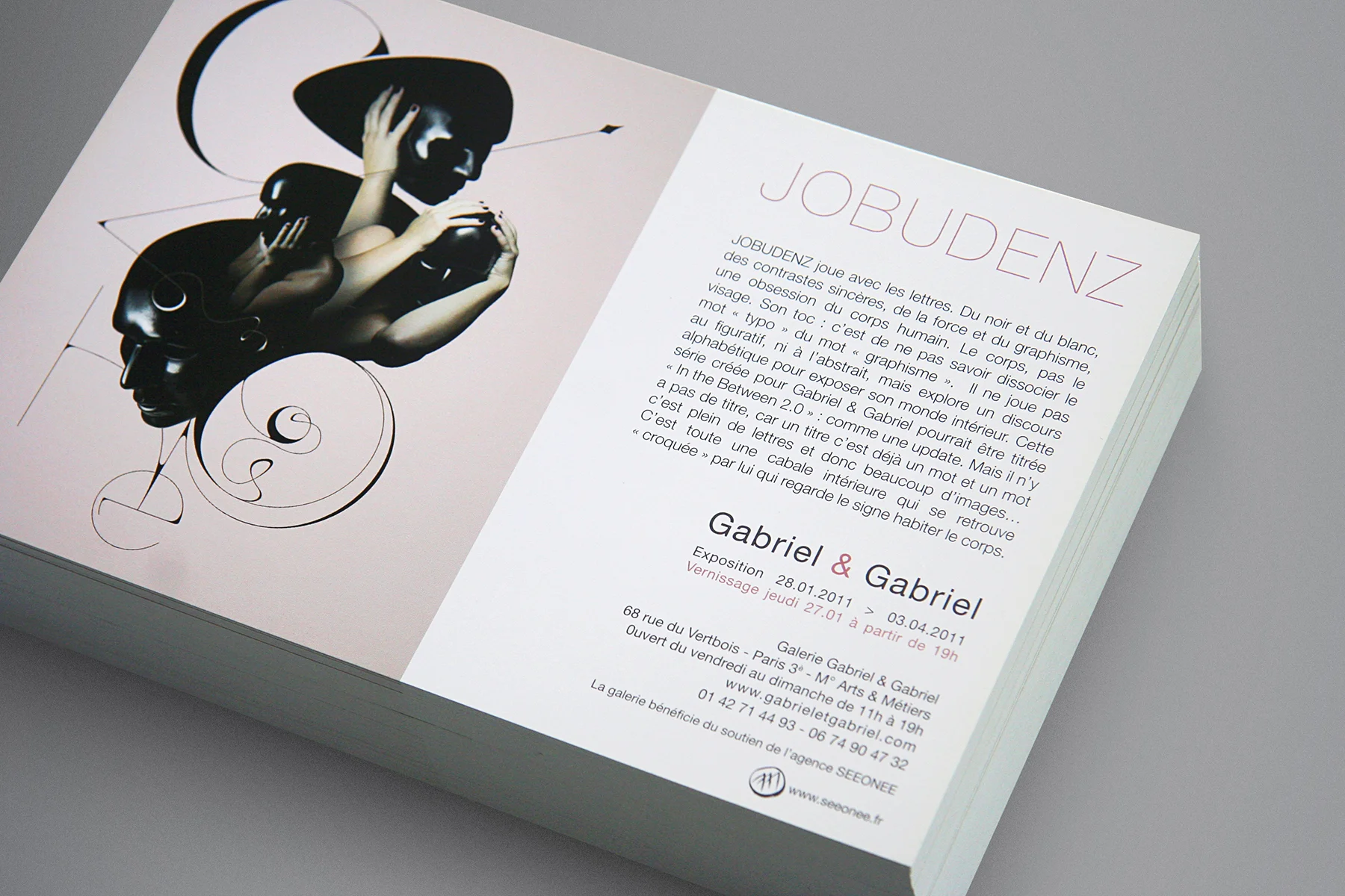 <font color="white"><b>JOBUDENZ</b><br>•<br>SOLO EXHIBITION<br>•<br>GABRIEL & GABRIEL GALLERY<br>PARIS<br>2011</font>