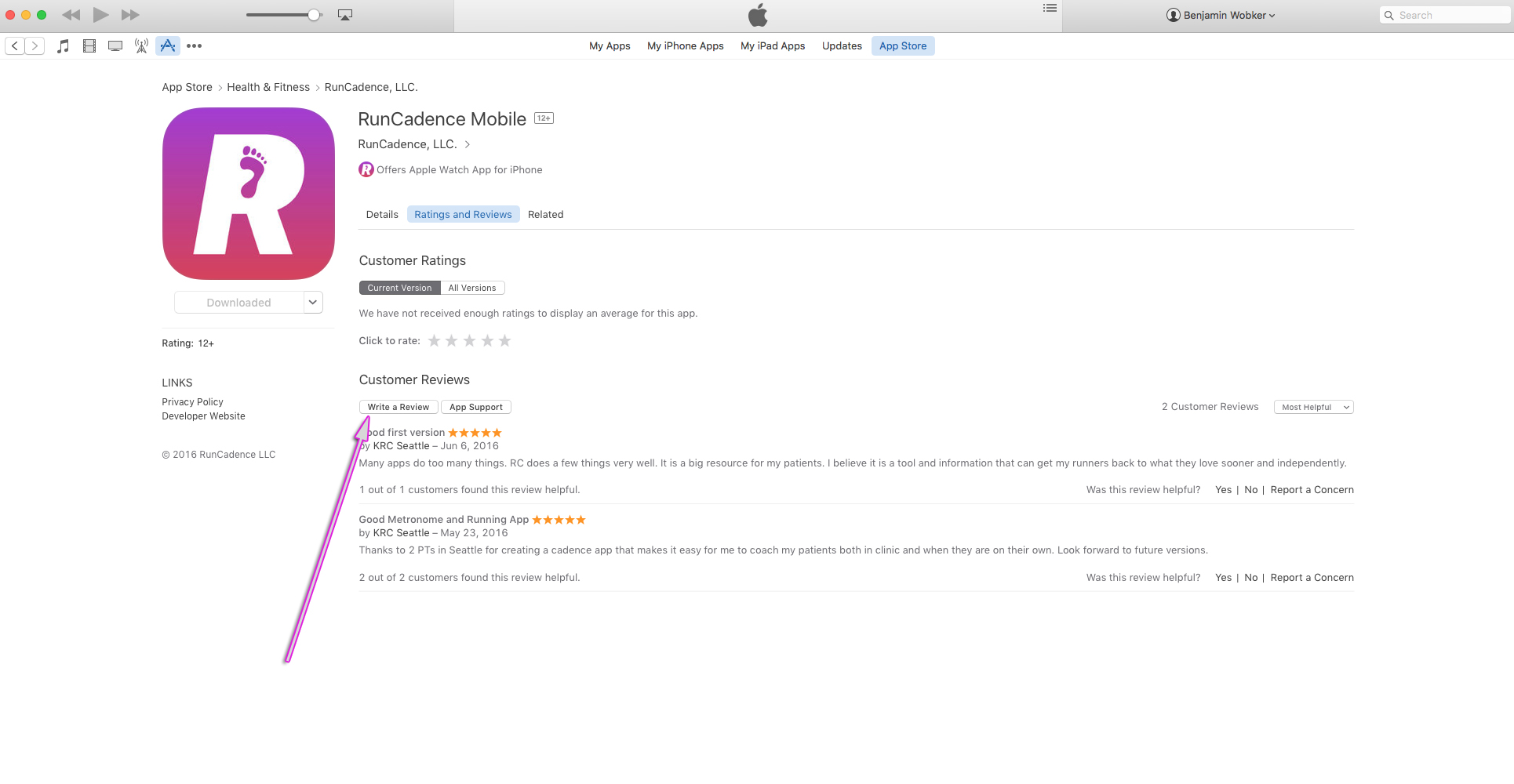 After downloading the application please return to the app store to write us a review. There are over 2 million apps on the iTunes app store and the relevancy of searching is released to sales and reviews. (click here to write review)