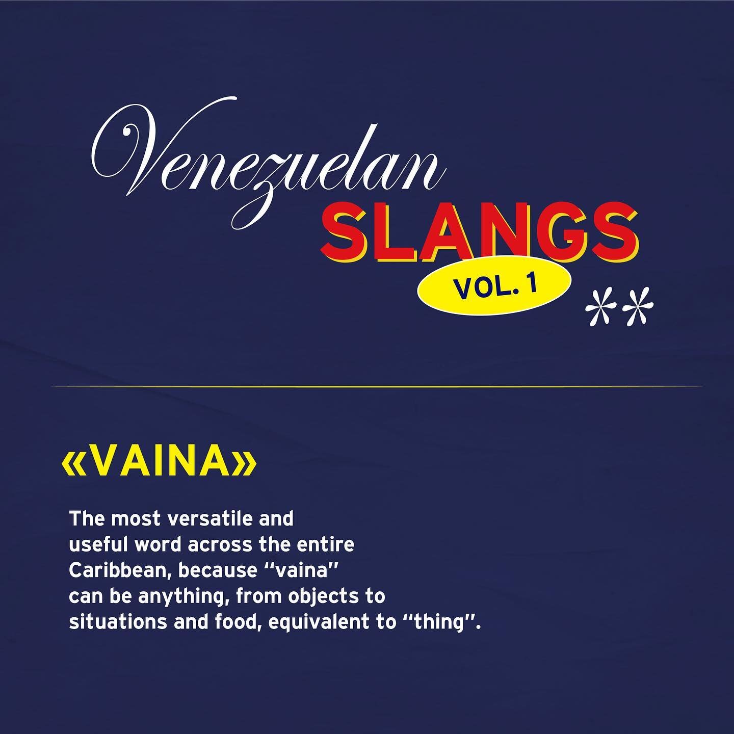 Our favorite word actually.
Let&rsquo;s have some Perros y Vainas today! 🎉

#Slangs #Venezuelans