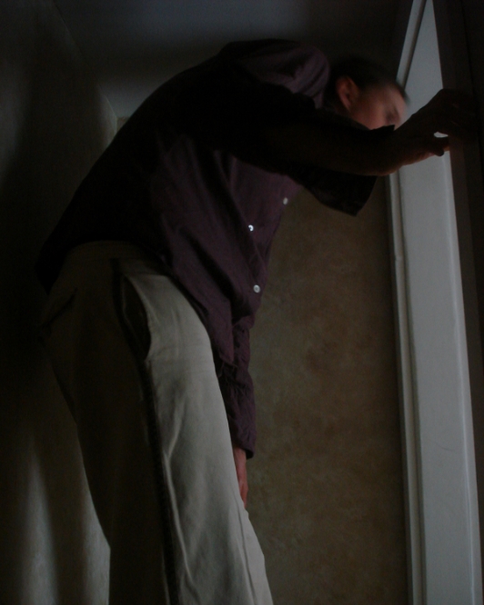Entering upstairs room