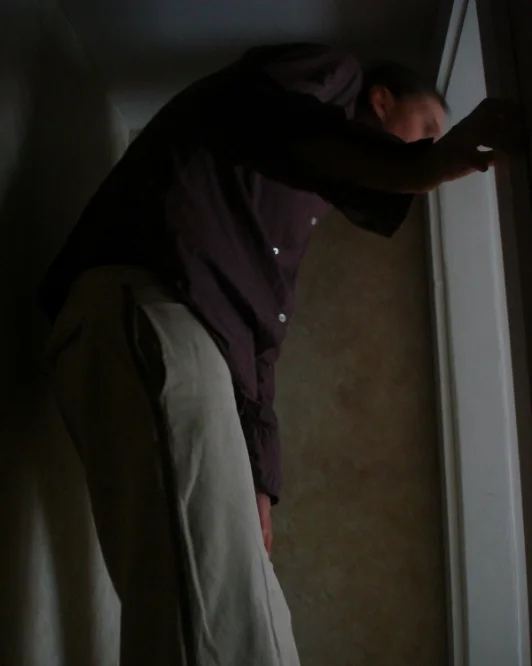 Entering upstairs room