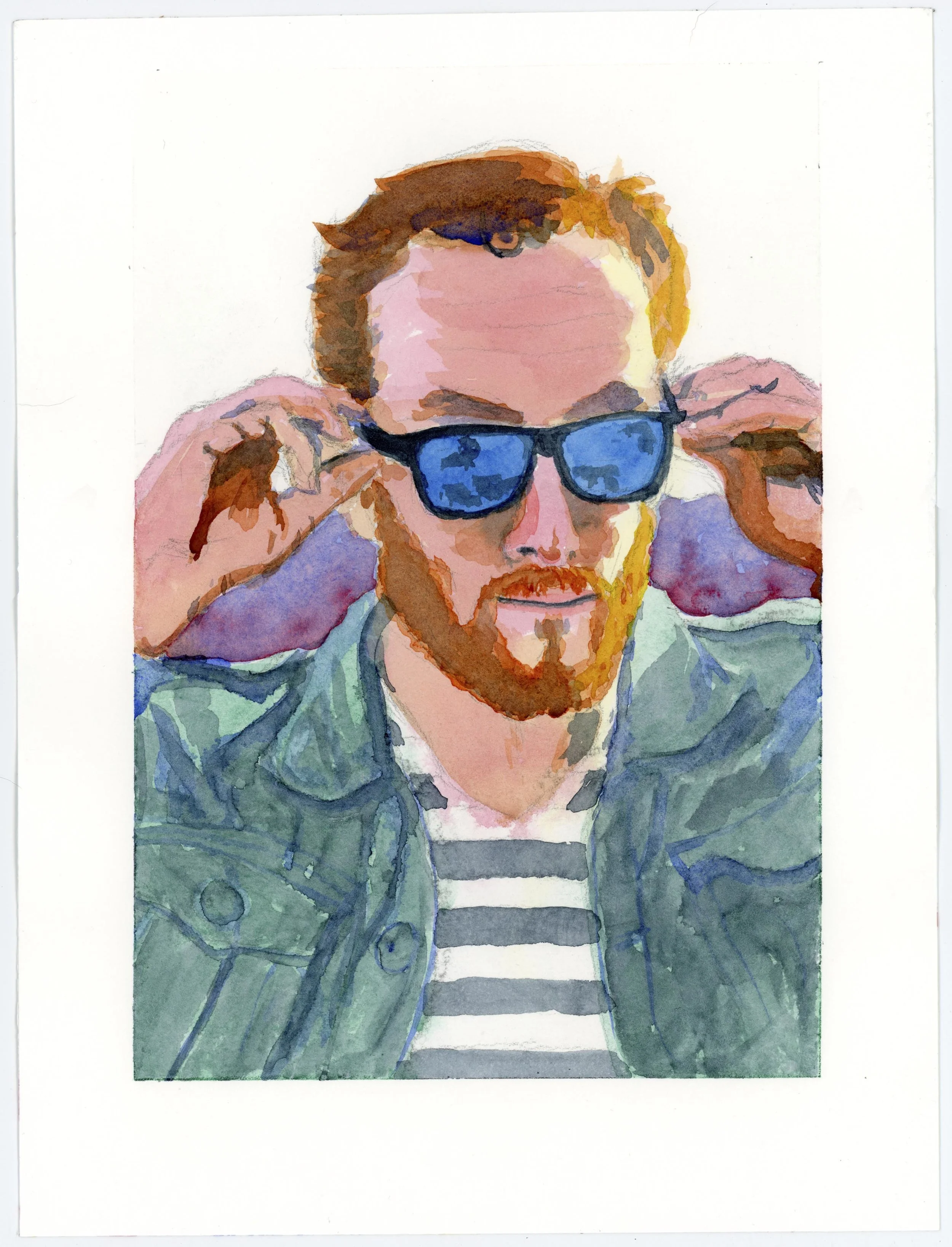 "RGD, Blue Shades" ~ 9x12in