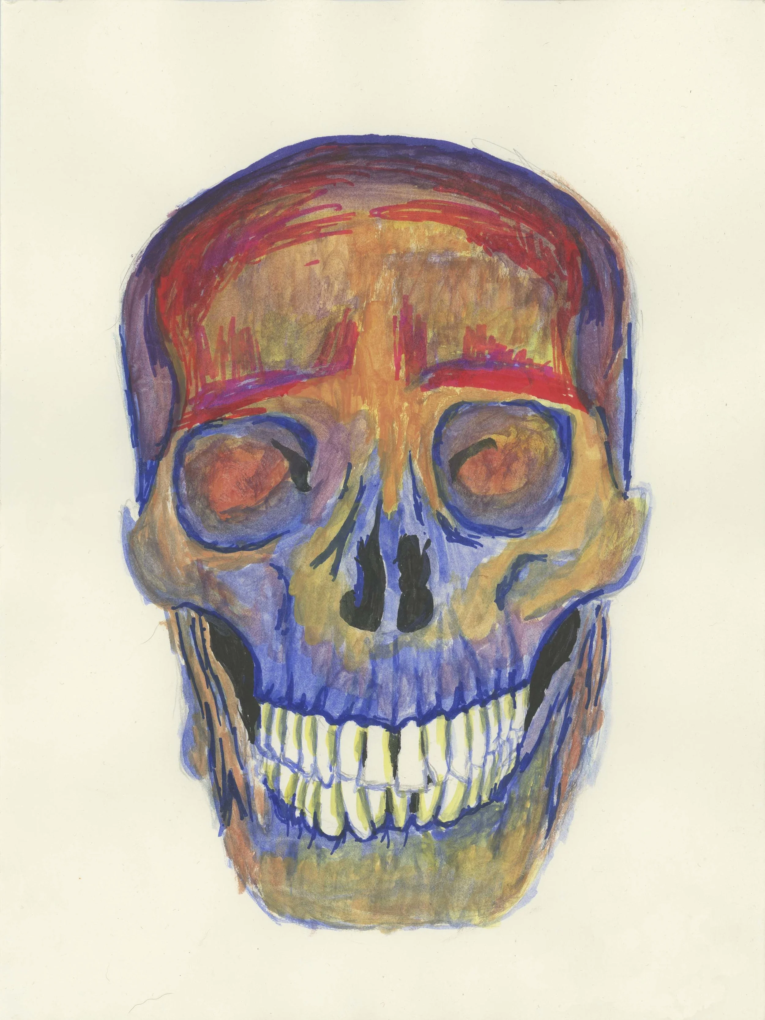 Untitled Skull 01 ~ 8.5x11in