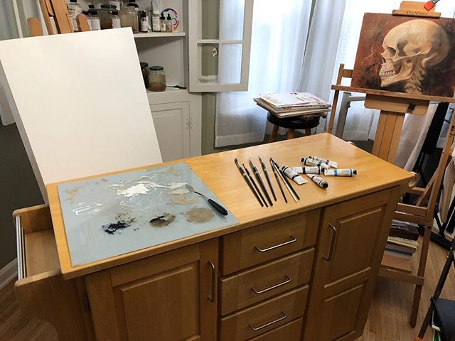 I never, in a million years, thought that I&rsquo;d be as excited as I am for this piece of Craigslist furniture. I&rsquo;ve been wanting a taboret for my studio for a long time but the ones made for artists are very expensive. I&rsquo;ve made due wi