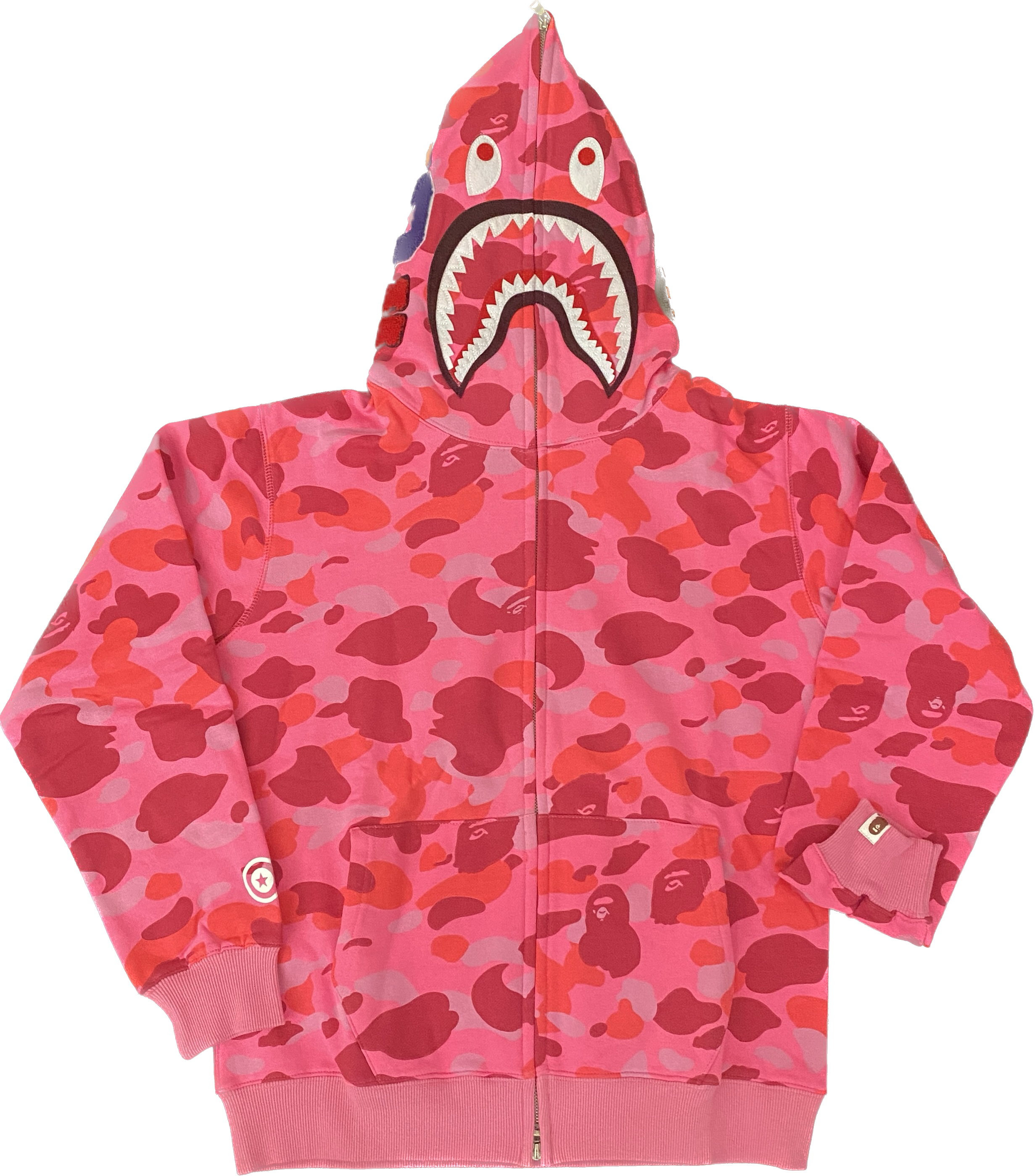 BAPE Pink Shark Hoodie