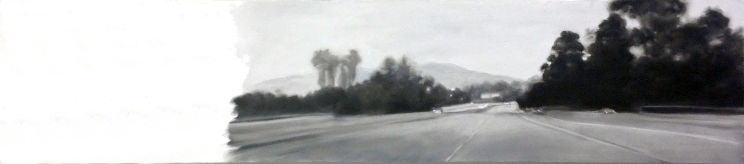 2, Oil on Stonehenge paper, 12 x 54"