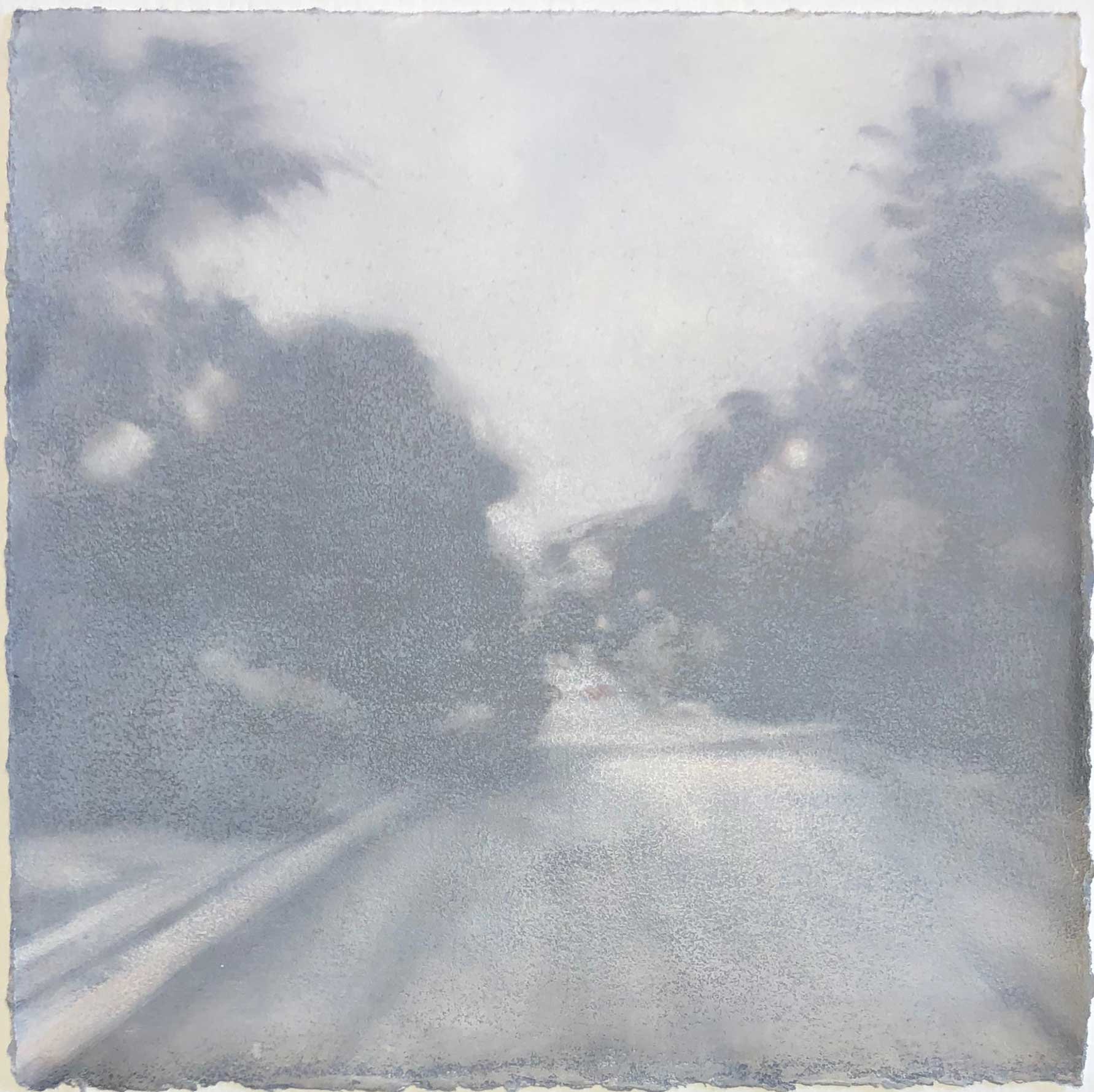 Flurry, Oil on paper, 8 x 8” Sold
