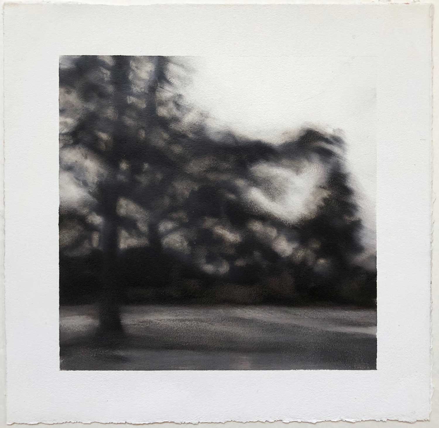 Oblique, Oil on paper, 8 x 8” Sold