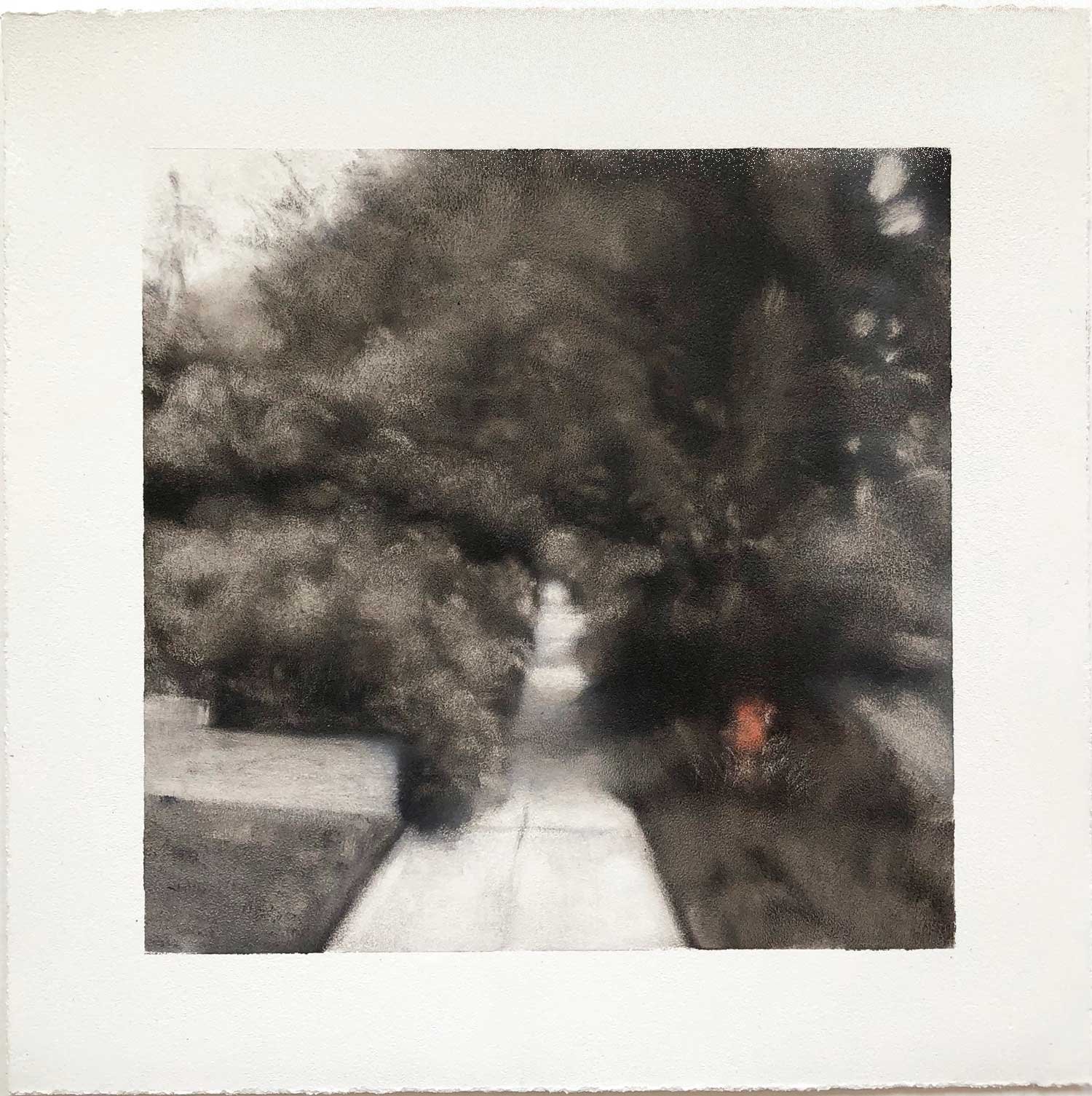Other side, Oil on paper, 8 x 8”