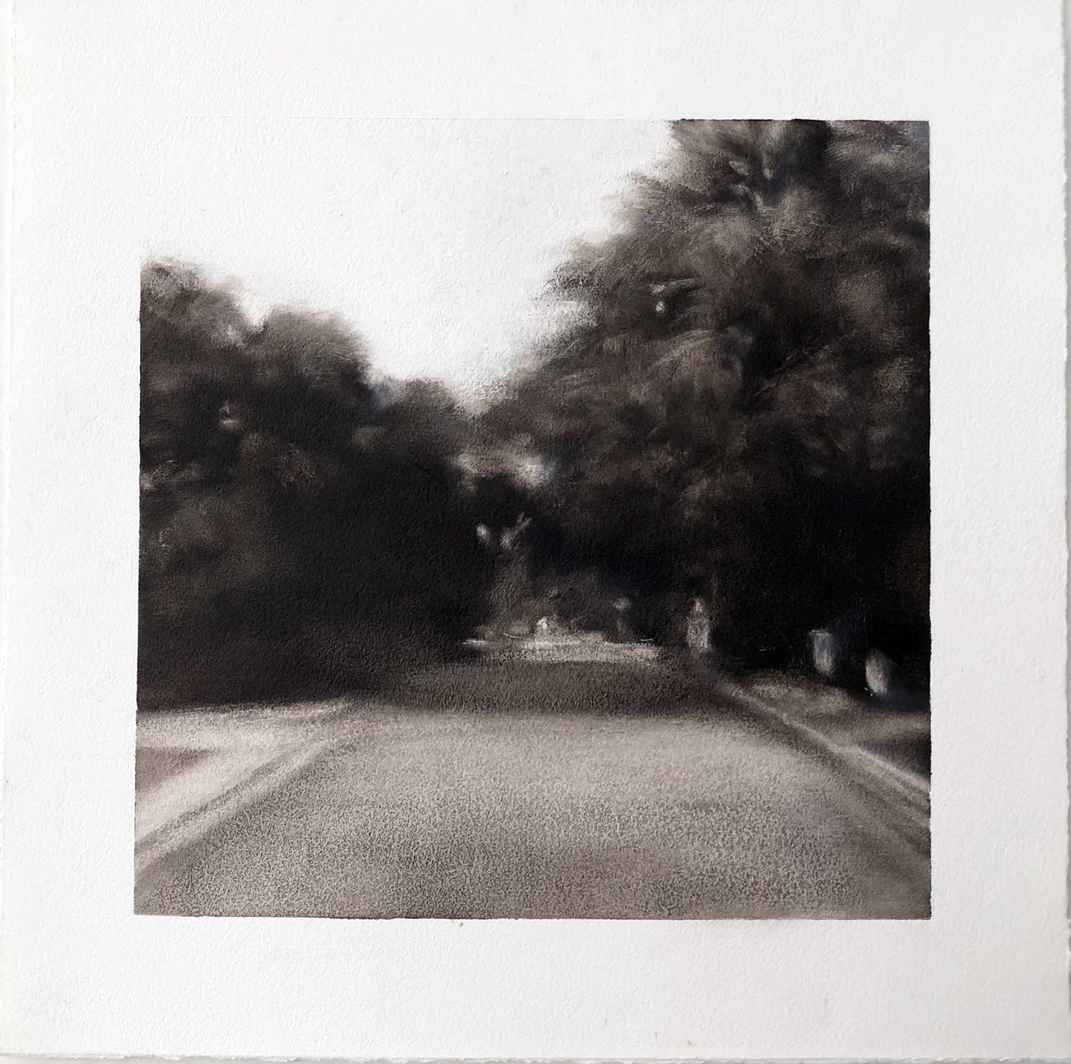 Up, Oil on paper, 8 x 8”