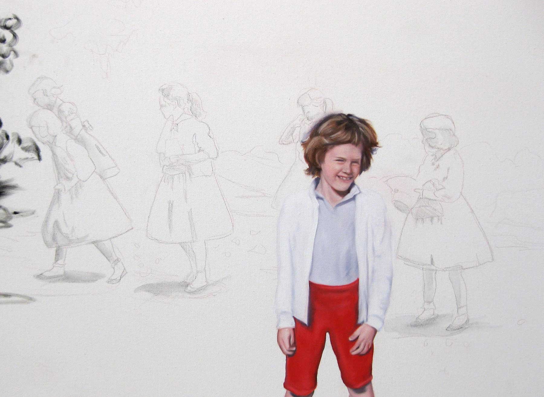 Hah! Oil on Canvas, 36 x48 (detail)