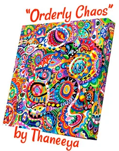Colorful Abstract Painting by Thaneeya