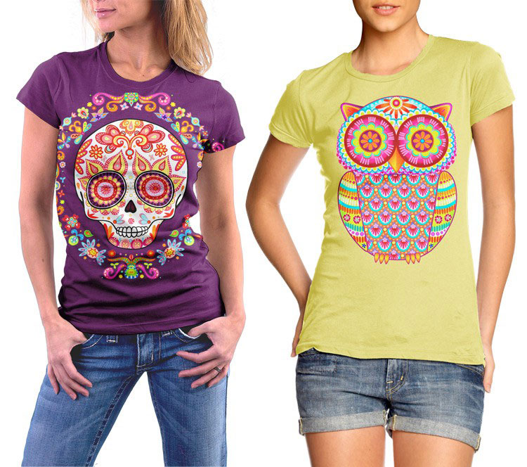 Colorful Art Shirts by Thaneeya