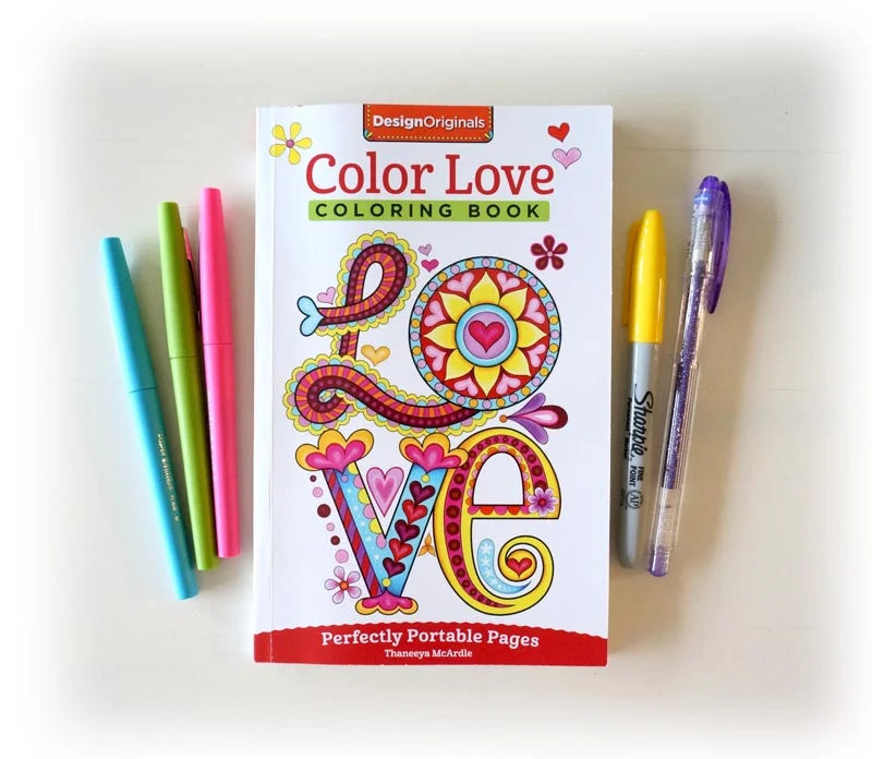 Color Love Portable Coloring Book by Thaneeya McArdle