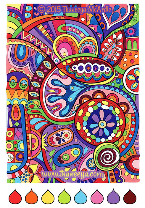 Color Cool Coloring Book by Thaneeya McArdle —