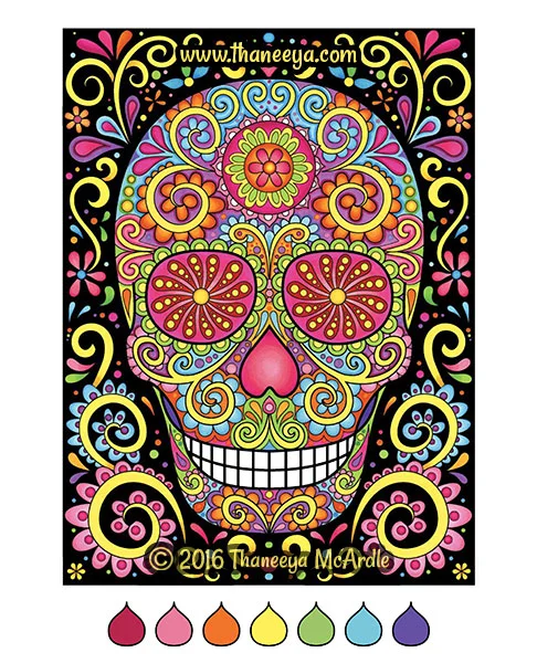 skulls coloring pages