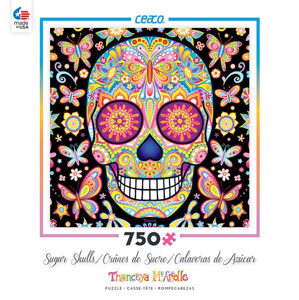  Mariposa Sugar Skull Puzzle by Thaneeya McArdle 