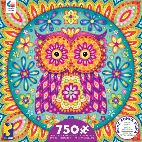  Owl Mandala Jigsaw Puzzle by Thaneeya McArdle 