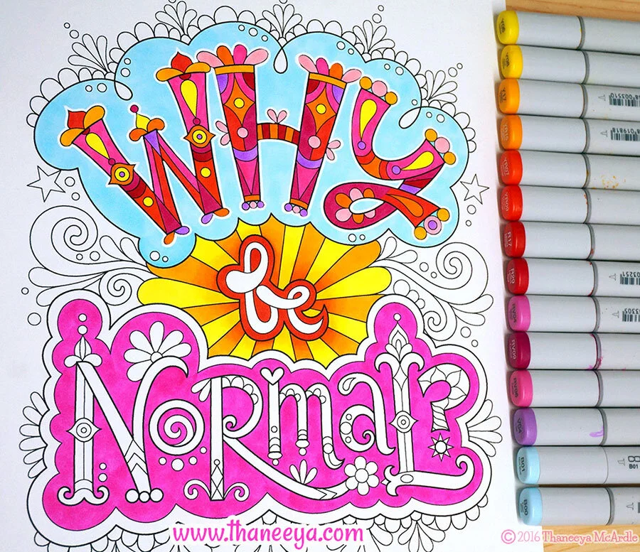 Live for Today Coloring Book by Thaneeya McArdle — Thaneeya.com