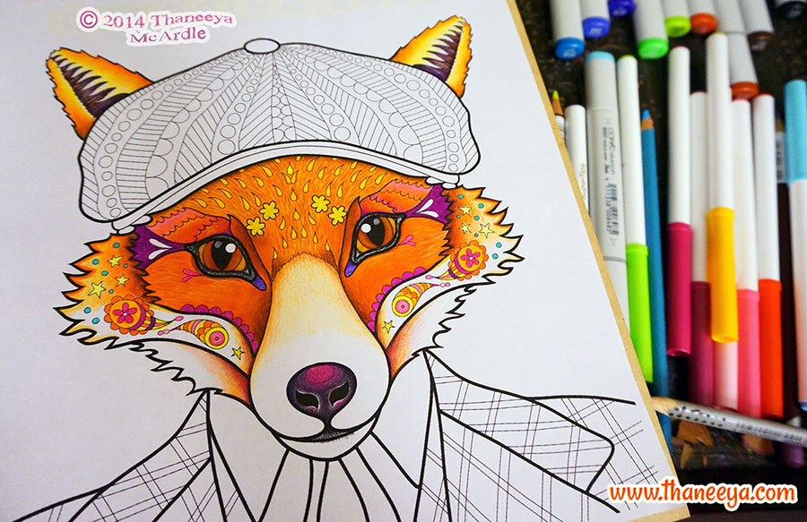 Download Dapper Animals Coloring Book By Thaneeya Mcardle Thaneeya Com