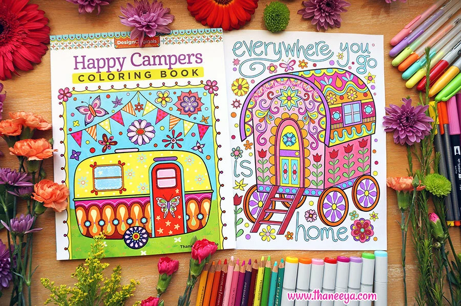 Happy Campers Coloring Book by Thaneeya McArdle —