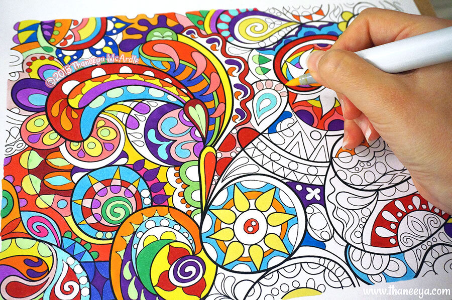 Groovy Abstract Coloring Book By Thaneeya McArdle — Thaneeya.com Groovy Abstract Coloring Book By Thaneeya McArdle — Thaneeya.com