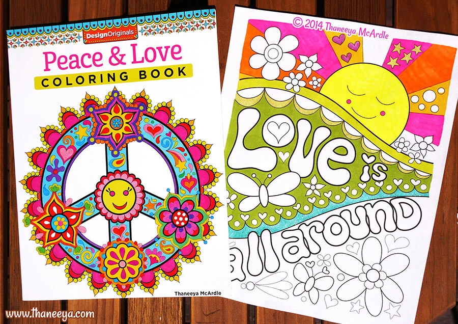 Peace and Love Coloring Book by Thaneeya McArdle — Thaneeya.com