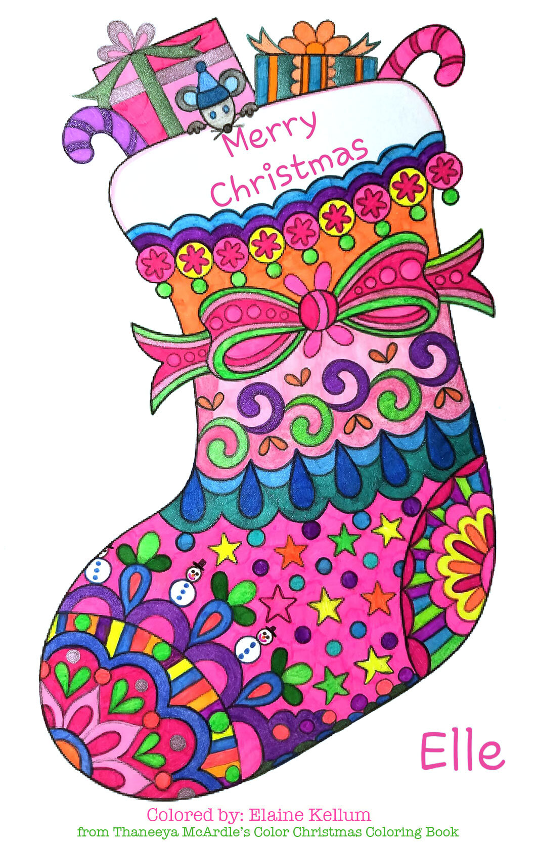 New Christmas Coloring Galleries from Thaneeya McArdle's Christmas Coloring  Books —